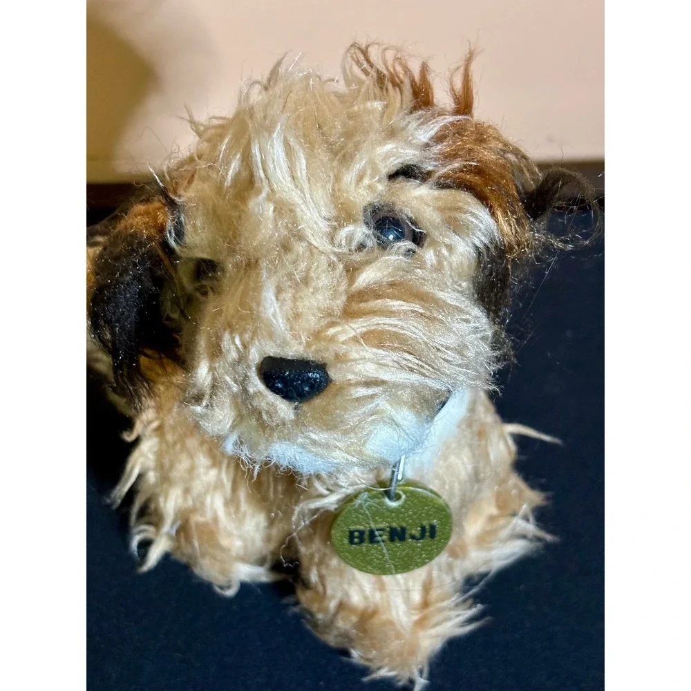 Vintage 1978 Dakin Benji Dog Plush Set Movie Border Terrier Stuffed Animal Puppy